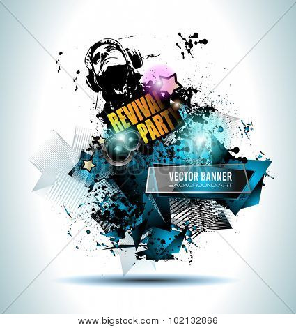 Disco Club Flyer Template for your Music Nights Event. Ideal for TEchno Music, Hip Hop and House Performance Posters and flyers for Discotheques and night clubs.