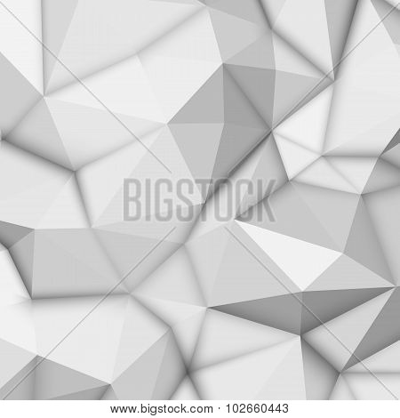 White Abstract Polygonal Background