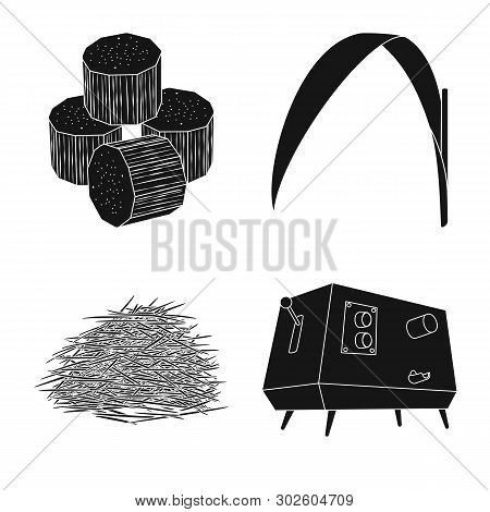 Vector Illustration Of Sucrose And Technology Symbol. Collection Of Sucrose And Cane Vector Icon For