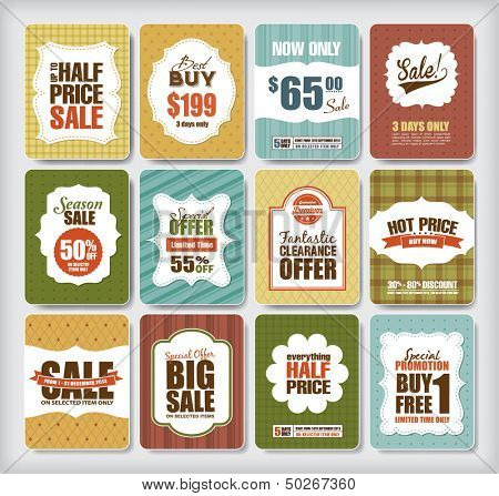 Set of sale/discount design elements