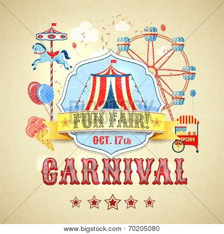 Vintage carnival poster