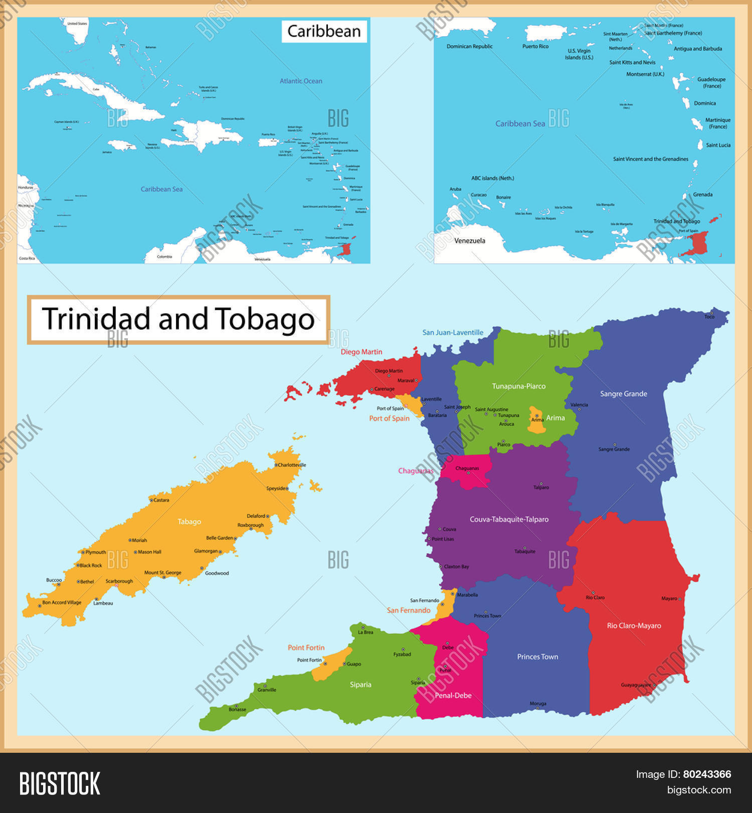 Map Republic Trinidad Image & Photo (Free Trial) | Bigstock