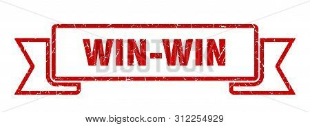 Win-win Grunge Ribbon. Win-win Sign. Win-win Banner