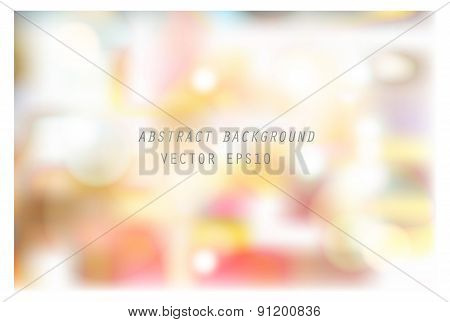 Vector Illustration Of Soft Colored Abstract Blurred Light Background Layout Design , Can Be Use For