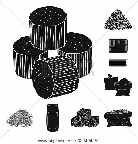 Isolated Object Of Sucrose And Technology Symbol. Set Of Sucrose And Cane Stock Vector Illustration.