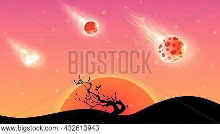 3 Sunset Background