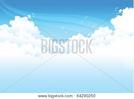  clouds  In Blue Sky