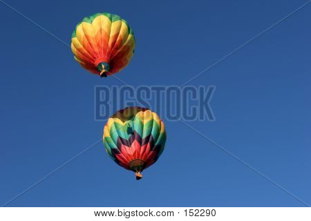 Two Hot Air Balloons