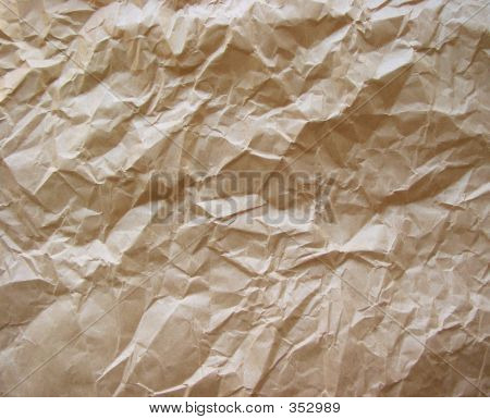 Crumpled Paper Brown