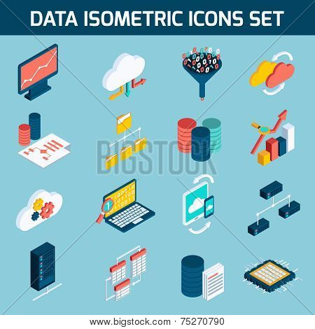 Data analysis icons