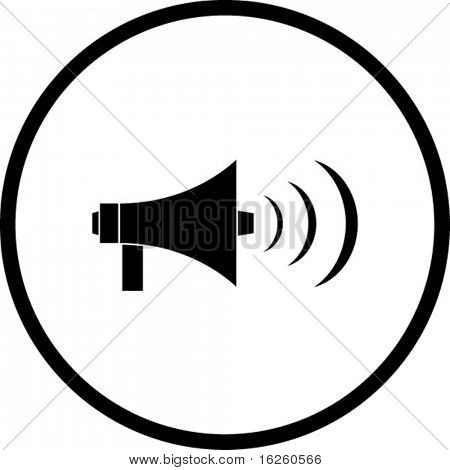 electric bullhorn symbol