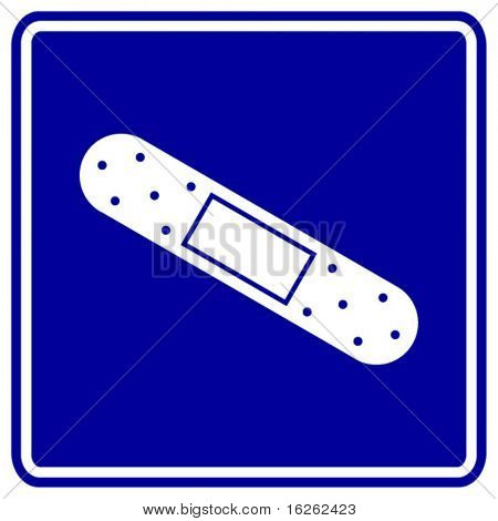 adhesive bandage sign