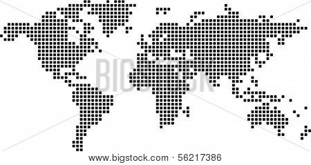 dotted world map