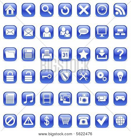 Web icons.