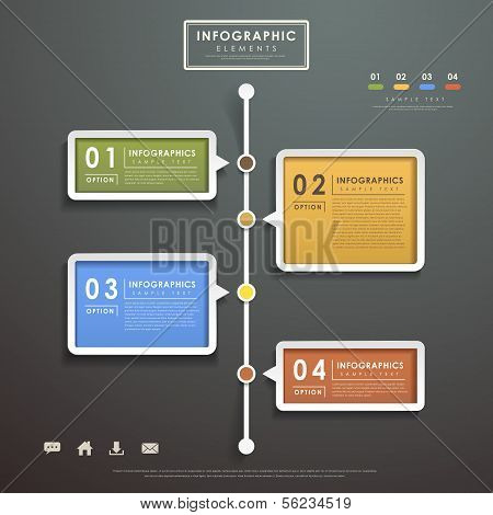 Abstract Flow Chart Infographics