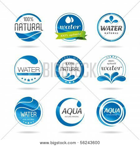 Water design elements. Water icon