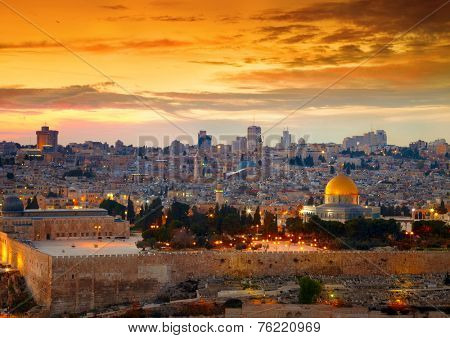 View to Jerusalem old city. Israel