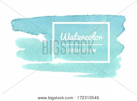 Watercolor paint splash, watercolor texture vector abstract background. Template banner with watercolor paint illustration