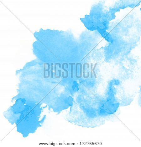 Vector watercolor splash texture background isolated. Hand-drawn blob, spot. Watercolor effects. Springwater color seasonal abstract background.