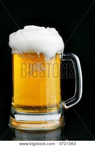 Mug Of Beer With Froth