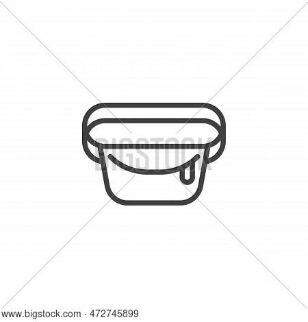 Belt Bag Line Icon. Linear Style Sign For Mobile Concept And Web Design. Waist Bag Outline Vector Ic