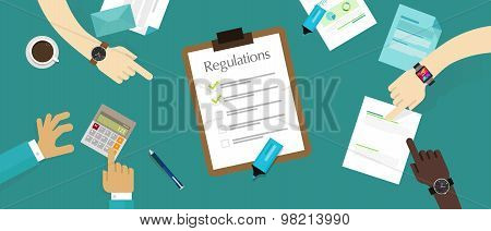 regulation law standard corporation document requirement