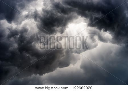 rain cloud, storm cloud before a thunder storm Background