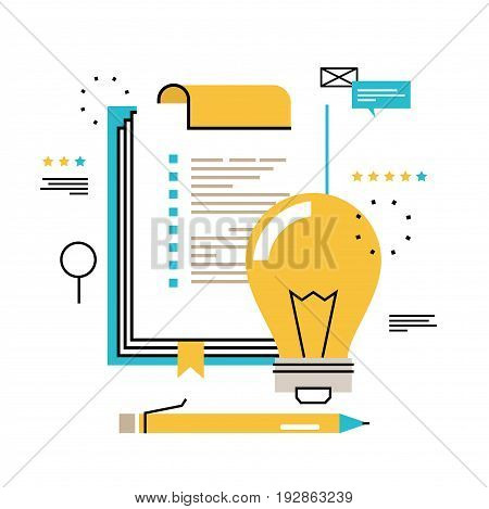 Questionnaire clipboard, evaluation, clipboard with blank checklist form, planning project, assessment, analyzing, data collecting vector illustration design for mobile and web graphics