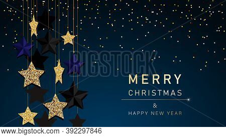 Christmas background. Merry Christmas card with gold snowflakes vector Illustration. Merry Christmas card vector Illustration.Christmas. Christmas Vector. Christmas Background. Merry Christmas Vector. Merry Christmas banner. Christmas illustrations