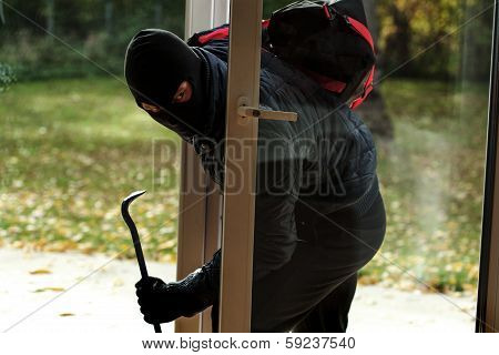 Burglar Entering To House