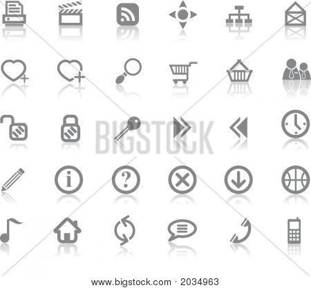 Web Site And Internet Icon Set