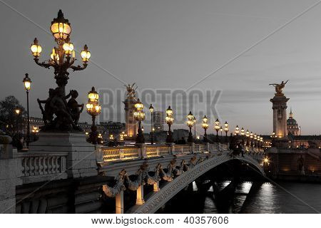 Pont Alexandre Iii, Paris, France