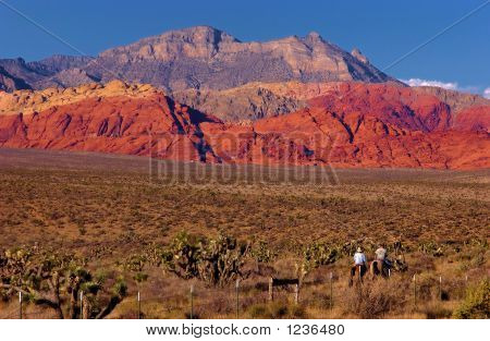 Riding Into The Sunset, Red Rock, Las Vegas, Nevada.