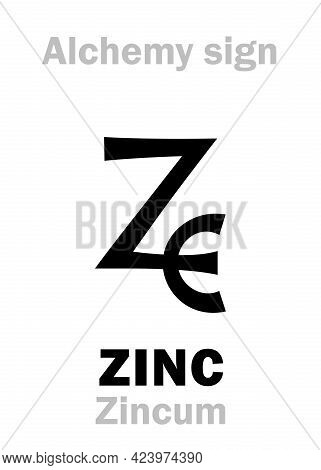 Alchemy Alphabet: Zinc (zincum), Also: Tutia (zinc Oxide), Cadmia/galmea (ore Of Zinc), Lapis Calami