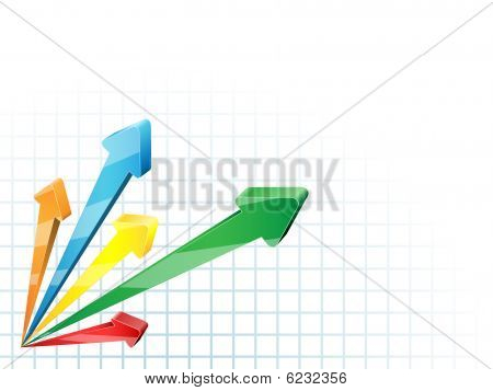 Sfondo freccia business