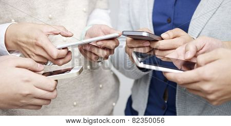 People Using Cellphone