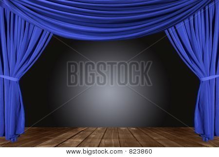 Draped Stage With Floor