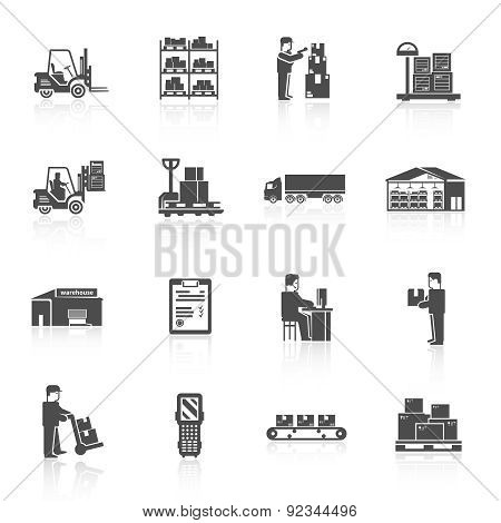 Warehouse Icons Set