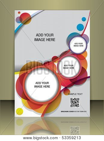 Vector  brochure or magazine cover  template