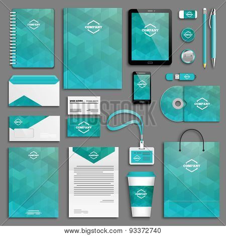 Corporate identity template set