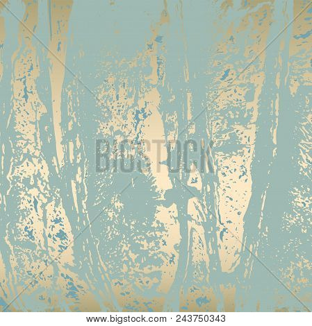 Abstract Marble Trendy Texture In Pastel And Gold Colors . Trendy Chic Background Made In Vector For