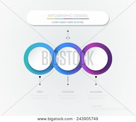 Vector Infographic 3d Circle Label Template Design.infograph With 3 Number Options Or Steps. Infogra