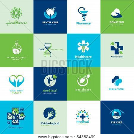 Set of medical flat icons