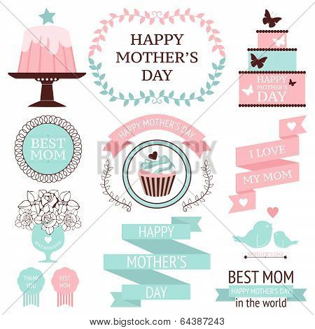 decorative design elements for Mother's day