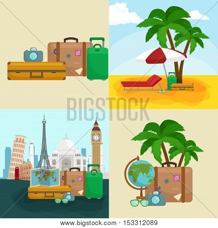 Travel concept. Travel bag. Travel passport. Travel camera. Travel ticket. Travel airplane. Travel Isometric Travel flat. Travel 3d. Travel vector. Travel illustration. Travel insurance Travel luxury