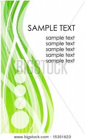 Green abstract background. Put your symbol into circle