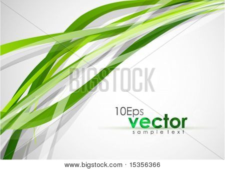 Groene lijnen. Abstract vector achtergrond