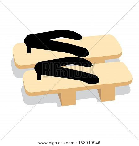 Geta Footwear Vector