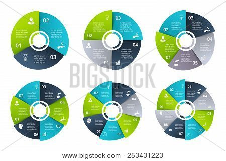 Vector Circle Infographic. Template For Cycle Diagram, Graph, Presentation And Round Chart. Business