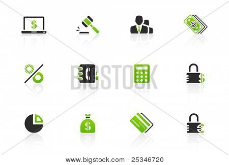 Financial and banking icon set